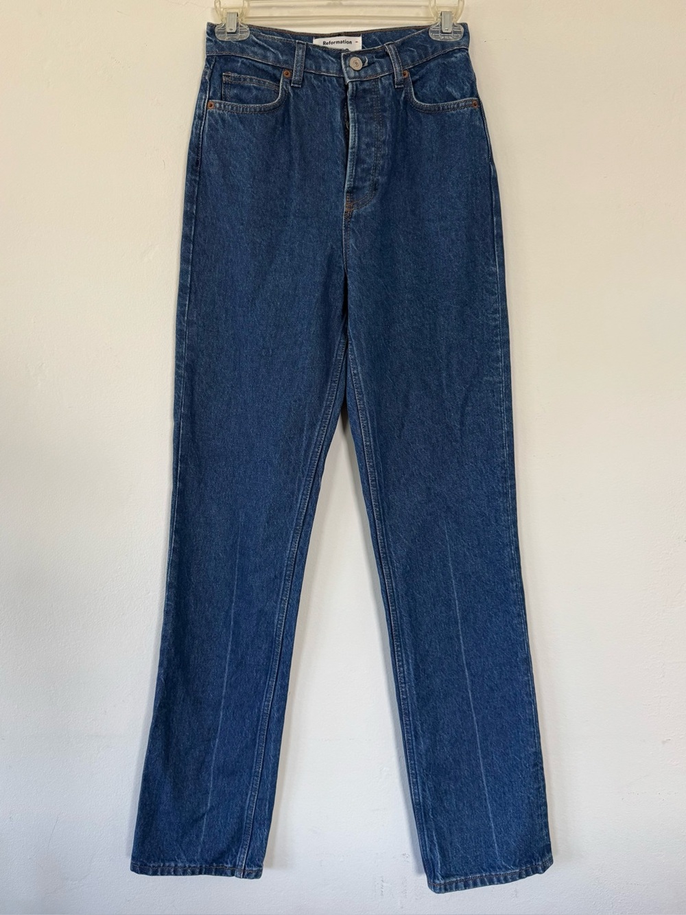 Reformation Cynthia High Rise
Straight Long Jeans Size 24